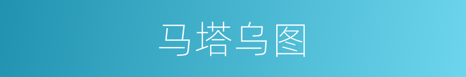 马塔乌图的同义词