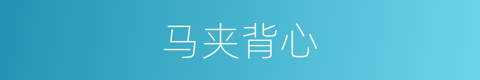 马夹背心的同义词