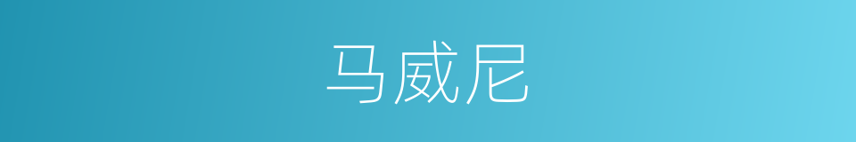 马威尼的同义词