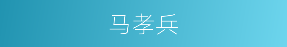 马孝兵的同义词