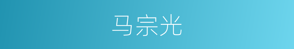 马宗光的同义词