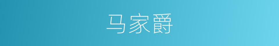 马家爵的同义词