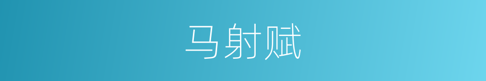 马射赋的同义词