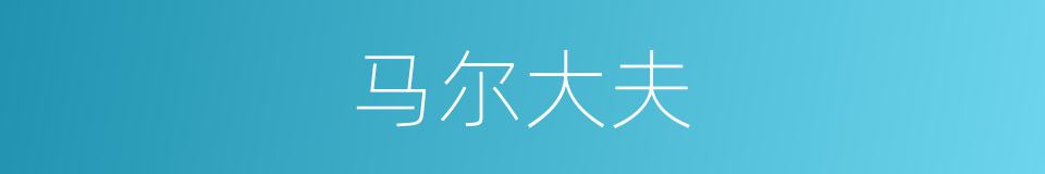 马尔大夫的同义词