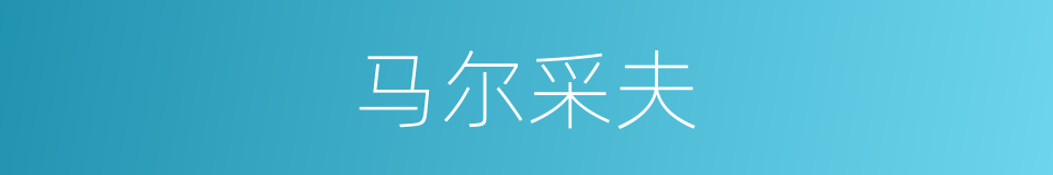 马尔采夫的同义词