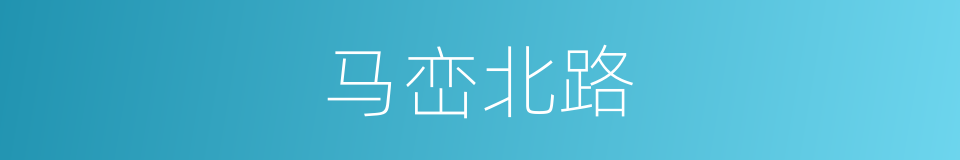 马峦北路的同义词