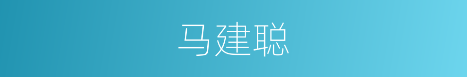 马建聪的同义词