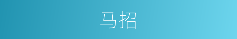 马招的同义词