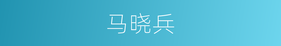 马晓兵的同义词