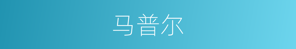 马普尔的同义词