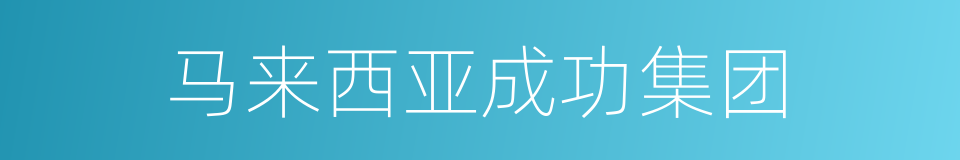 马来西亚成功集团的同义词