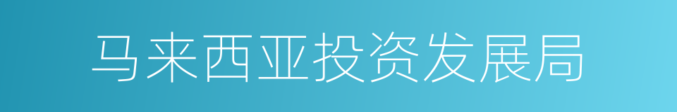 马来西亚投资发展局的同义词