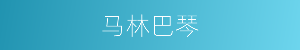 马林巴琴的同义词