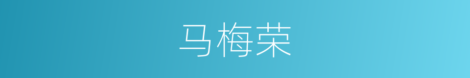 马梅荣的同义词