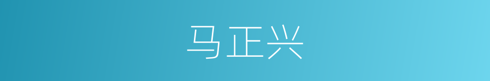 马正兴的同义词