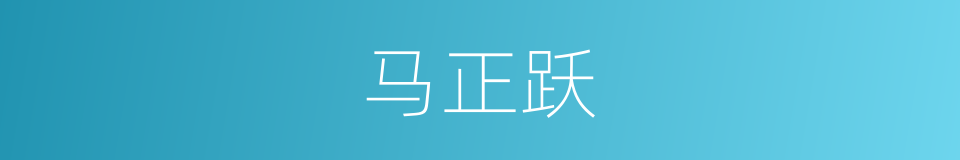 马正跃的同义词