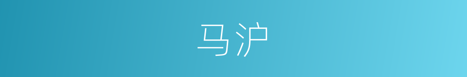马沪的同义词