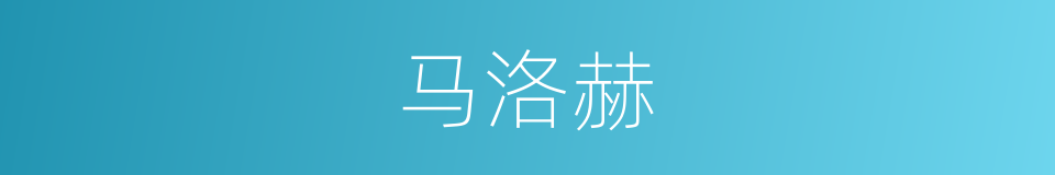 马洛赫的同义词