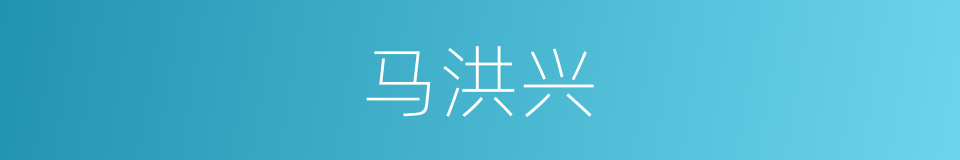 马洪兴的同义词