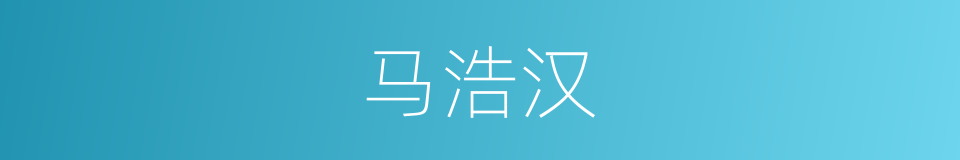 马浩汉的同义词