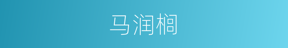 马润榈的同义词