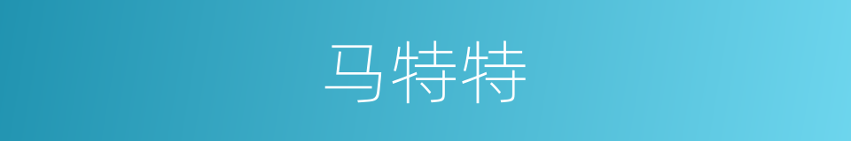 马特特的同义词