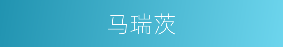 马瑞茨的同义词