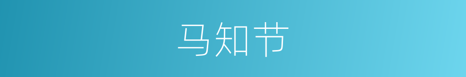 马知节的同义词