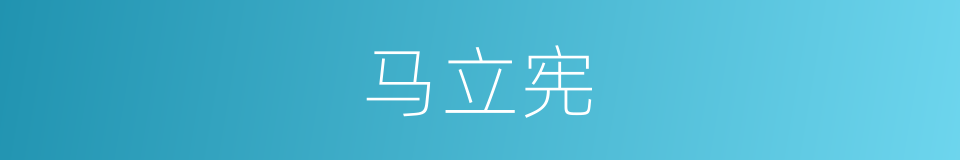 马立宪的同义词