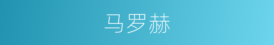 马罗赫的同义词