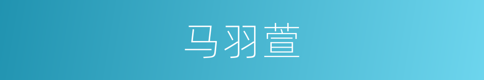 马羽萱的同义词