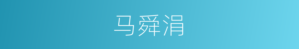 马舜涓的同义词