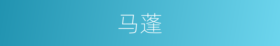 马蓬的同义词