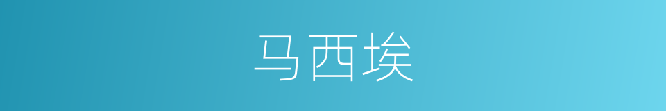 马西埃的同义词