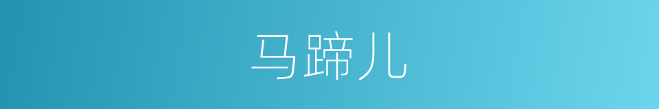 马蹄儿的同义词