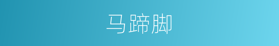 马蹄脚的同义词