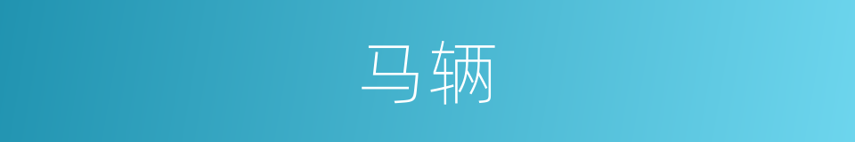 马辆的同义词
