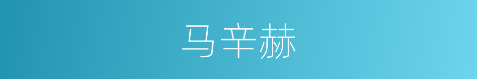 马辛赫的同义词