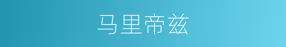 马里帝兹的同义词