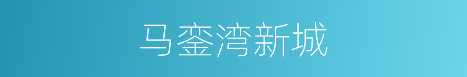 马銮湾新城的同义词