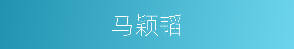 马颖韬的同义词