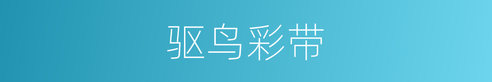 驱鸟彩带的同义词