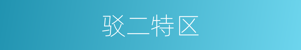 驳二特区的同义词