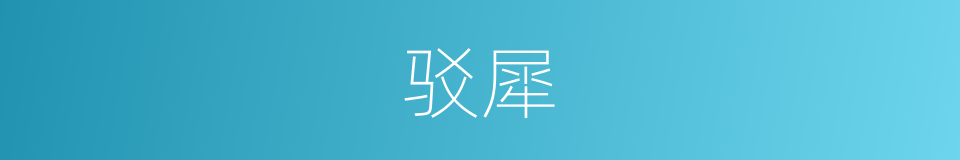 驳犀的同义词