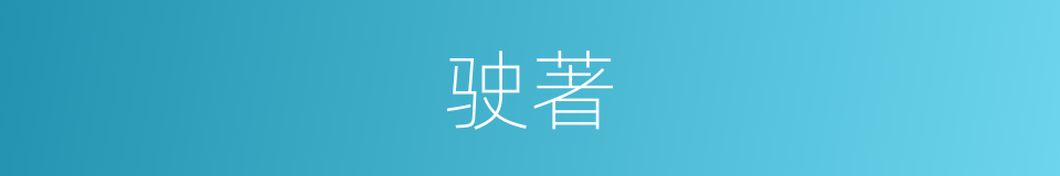 驶著的同義詞