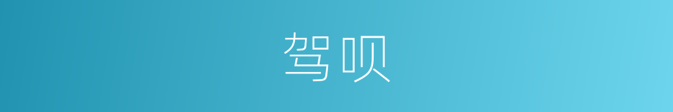 驾呗的同义词