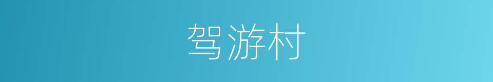 驾游村的同义词
