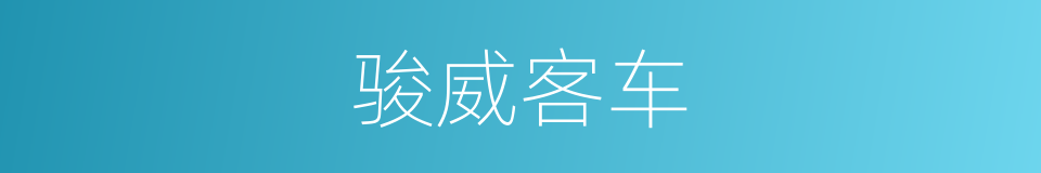 骏威客车的同义词