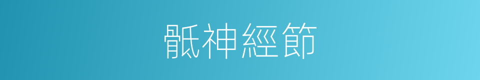 骶神經節的同義詞