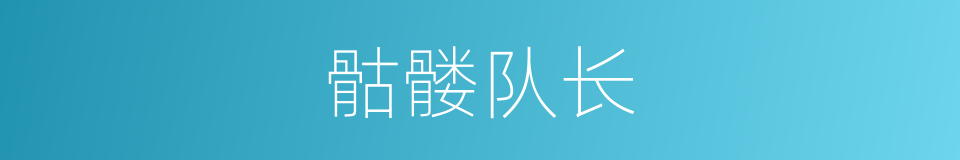 骷髅队长的同义词